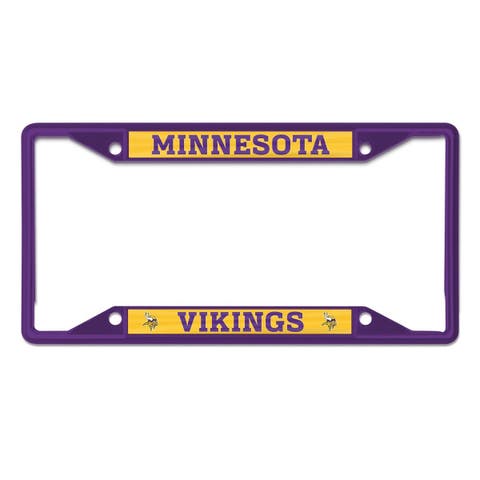 Minnesota Vikings Chrome Color License Plate Frame