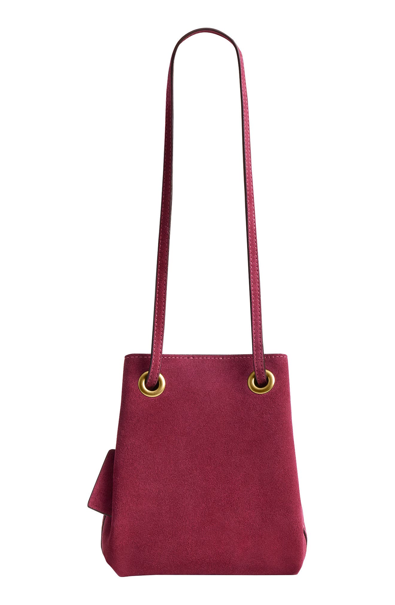 Jade Drawstring Bucket Bag, Alternate, color, DARK FUCHSIA