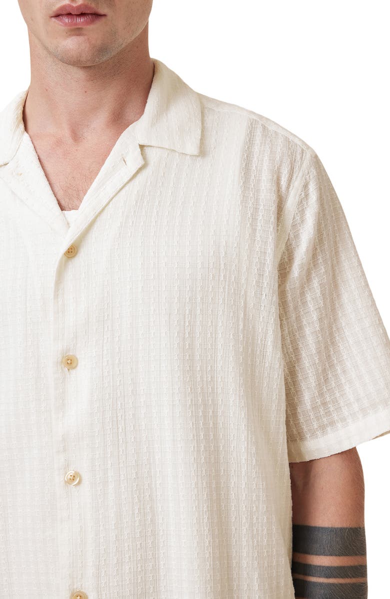 AllSaints Shaw Short Sleeve Button-Up Shirt, Alternate, color, 