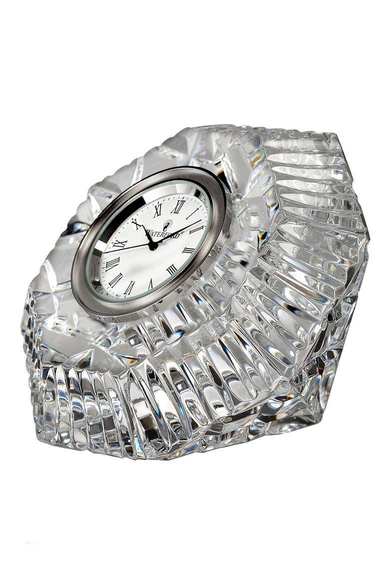 Lismore Diamond Clock, Main, color, CRYSTAL