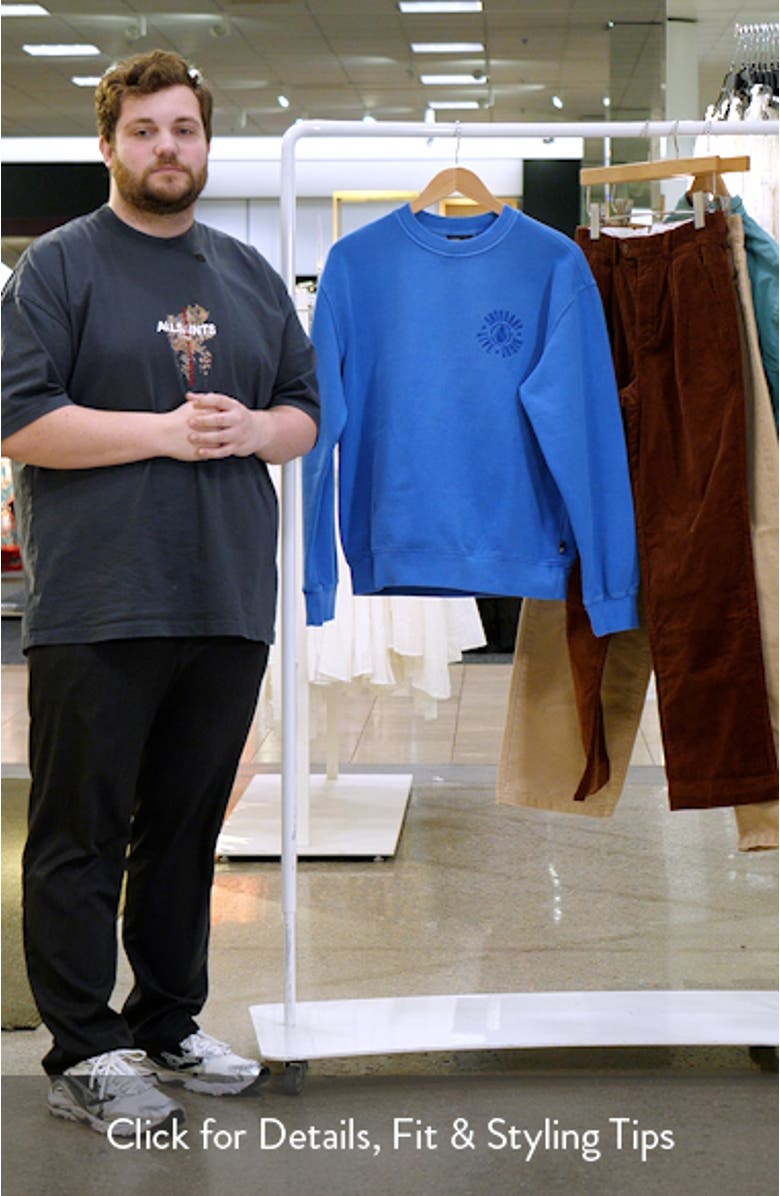 x SNL Crewneck Cotton Jersey Sweatshirt, sales video thumbnail