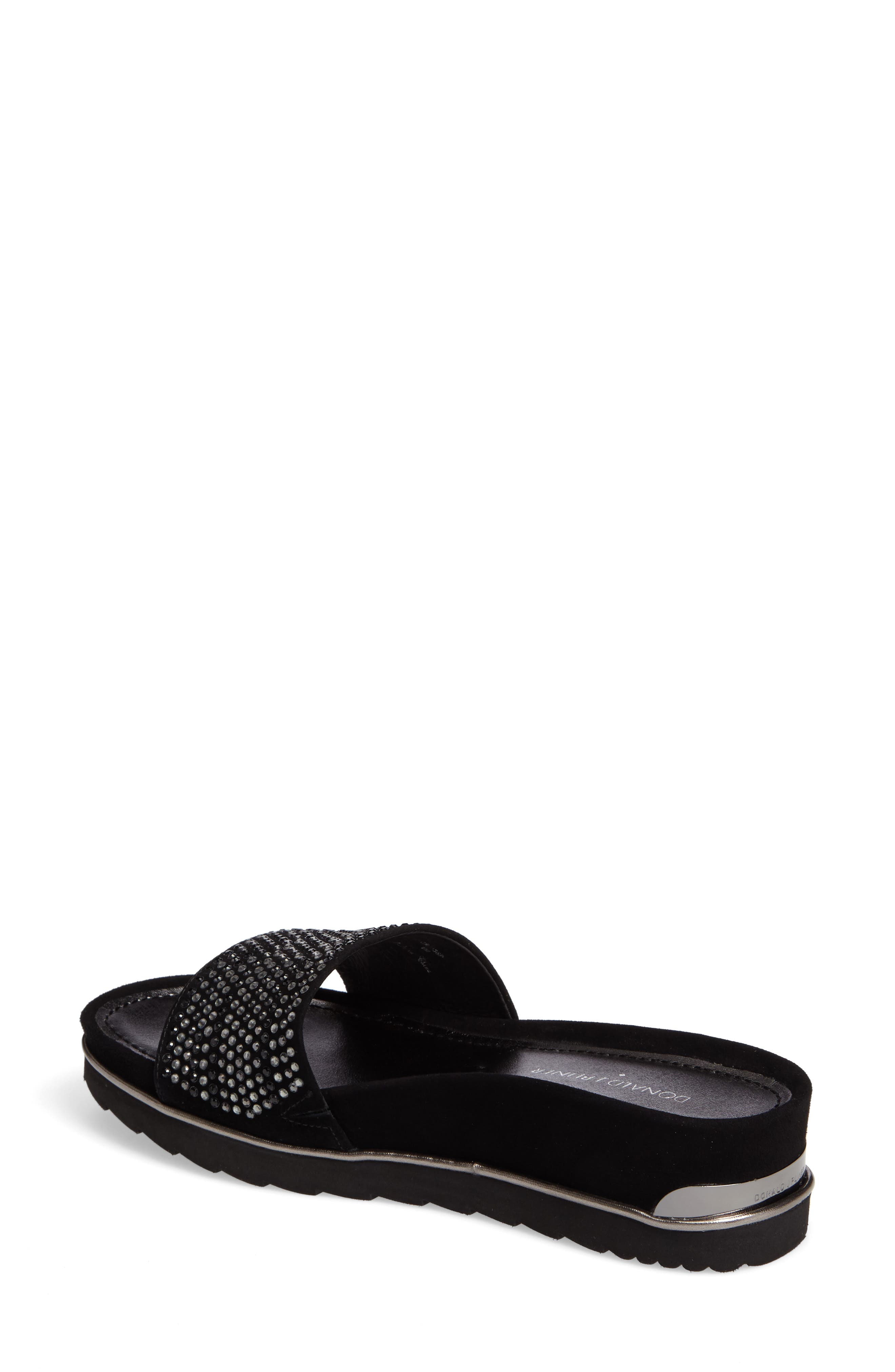 Cava Slide Sandal, Alternate, color, BLACK SUEDE