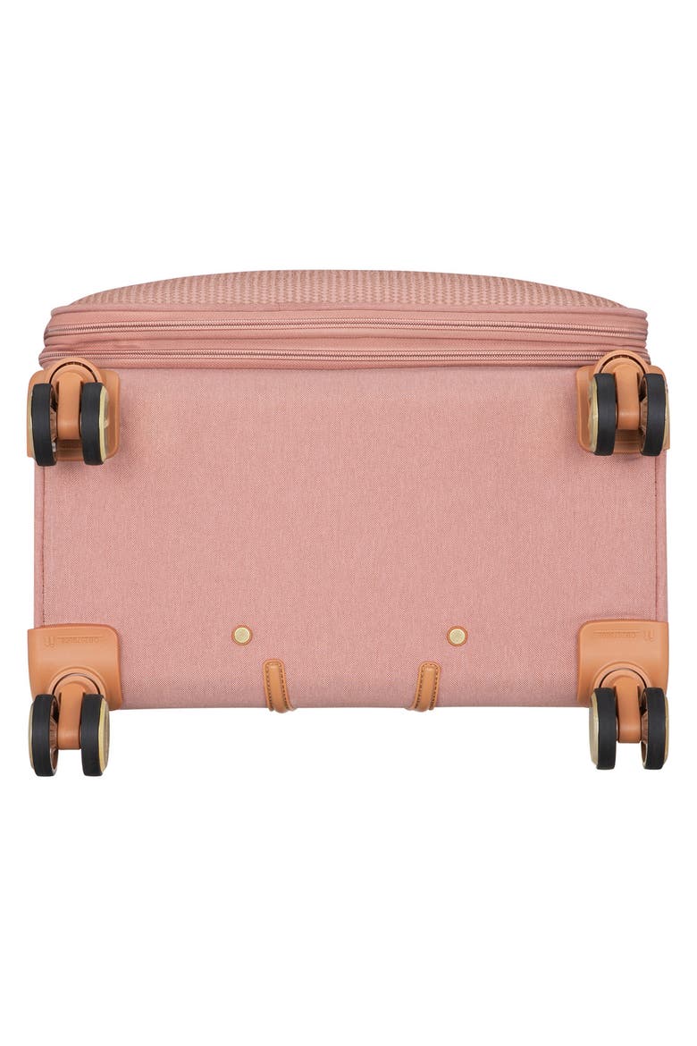 Odelia 32-Inch Soft Shell Spinner Suitcase, Alternate, color, PINK / BROWN