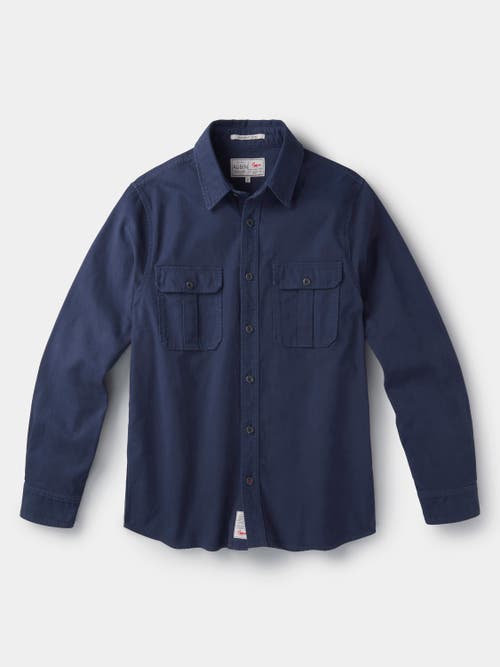 Aubin Dovedale Overshirt In Blue