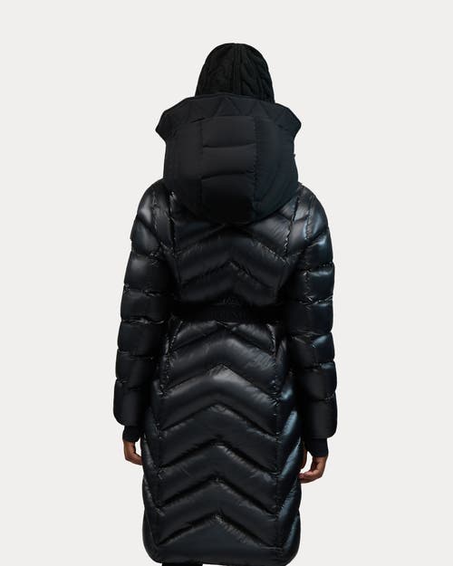 Alpenhaus Bellevaux  Womens Puffer Coat With Adjustable Belt In Black