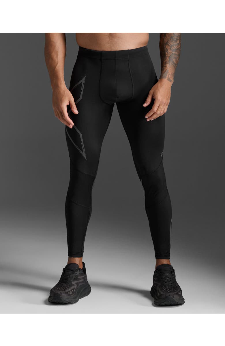 2XU Men's Ignition Shield Compression Tights, Main, color, Black/Black Reflective