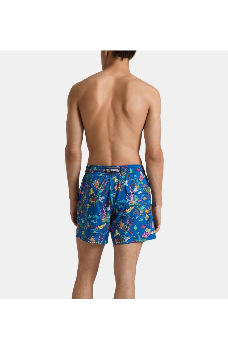 Vilebrequin Stretch Short Swim Trunks, Alternate, color, Palace Blue