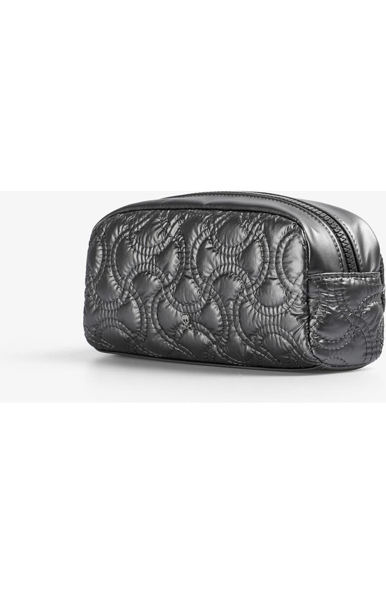 Scalpers Nyquilted Pencil Case, Alternate, color, Silver