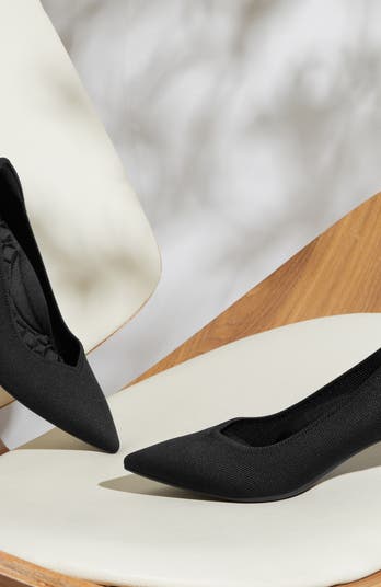 Pointed-Toe Kitten Heels