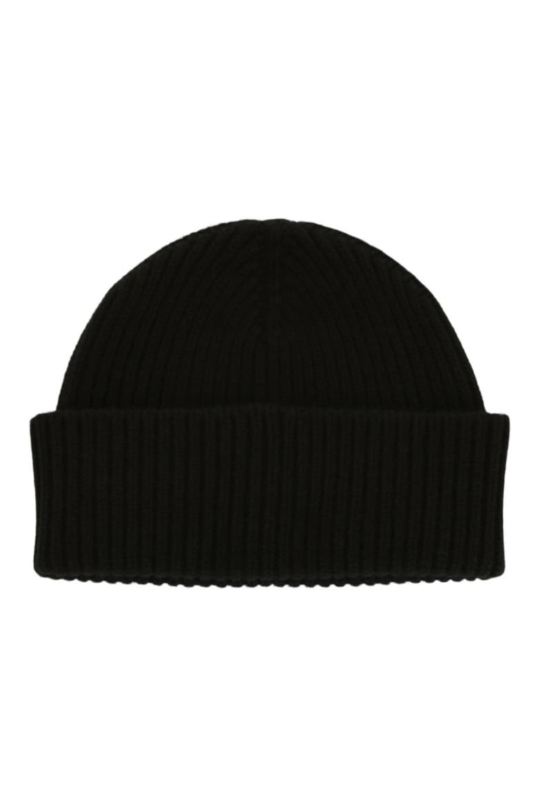 4G Logo Wool & Cashmere Beanie, Alternate, color, BLACK