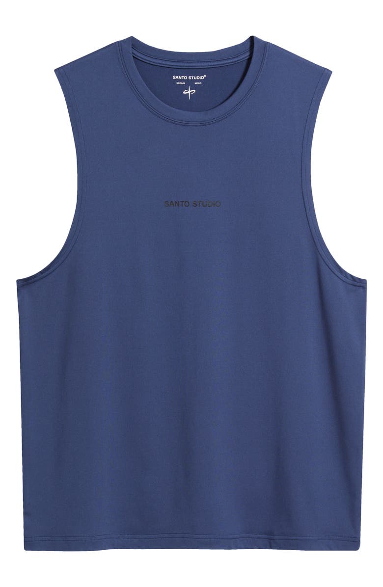 SANTO STUDIO Tempo Wordmark Tech Tank, Alternate, color, Blue