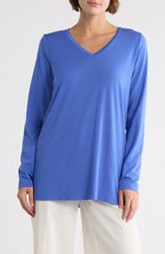 Eileen Fisher V-Neck Long Sleeve Tunic