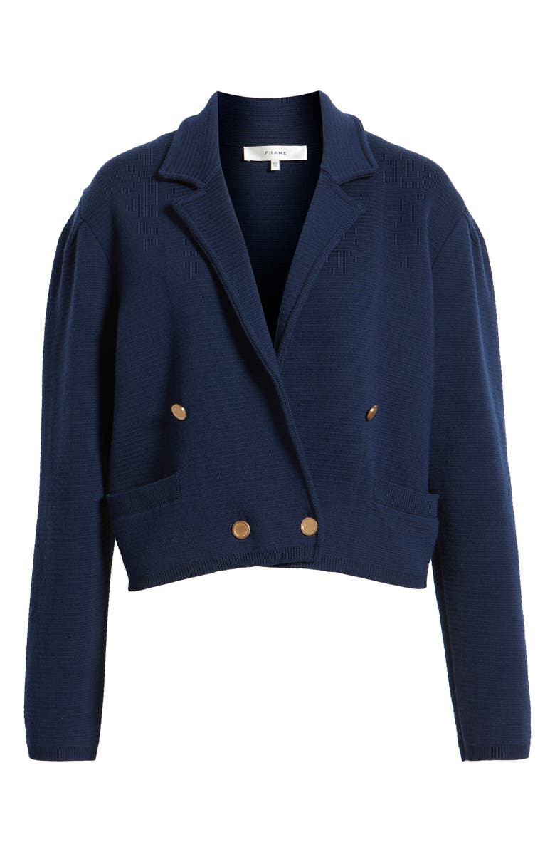 FRAME The Cruise Double Breasted Merino Wool Cardigan, Alternate, color, 