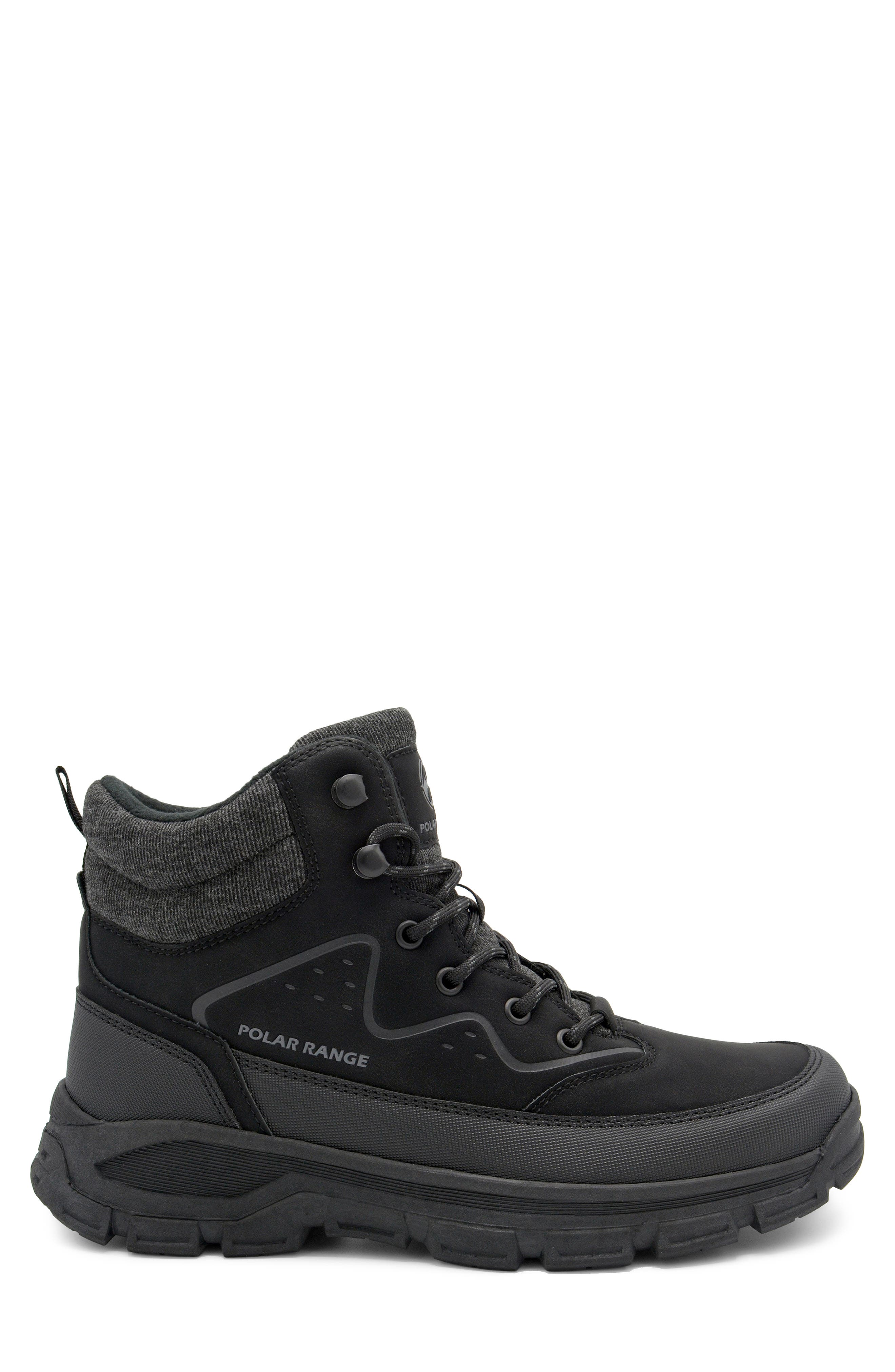 Vang Faux Leather Boot, Alternate, color, BLACK