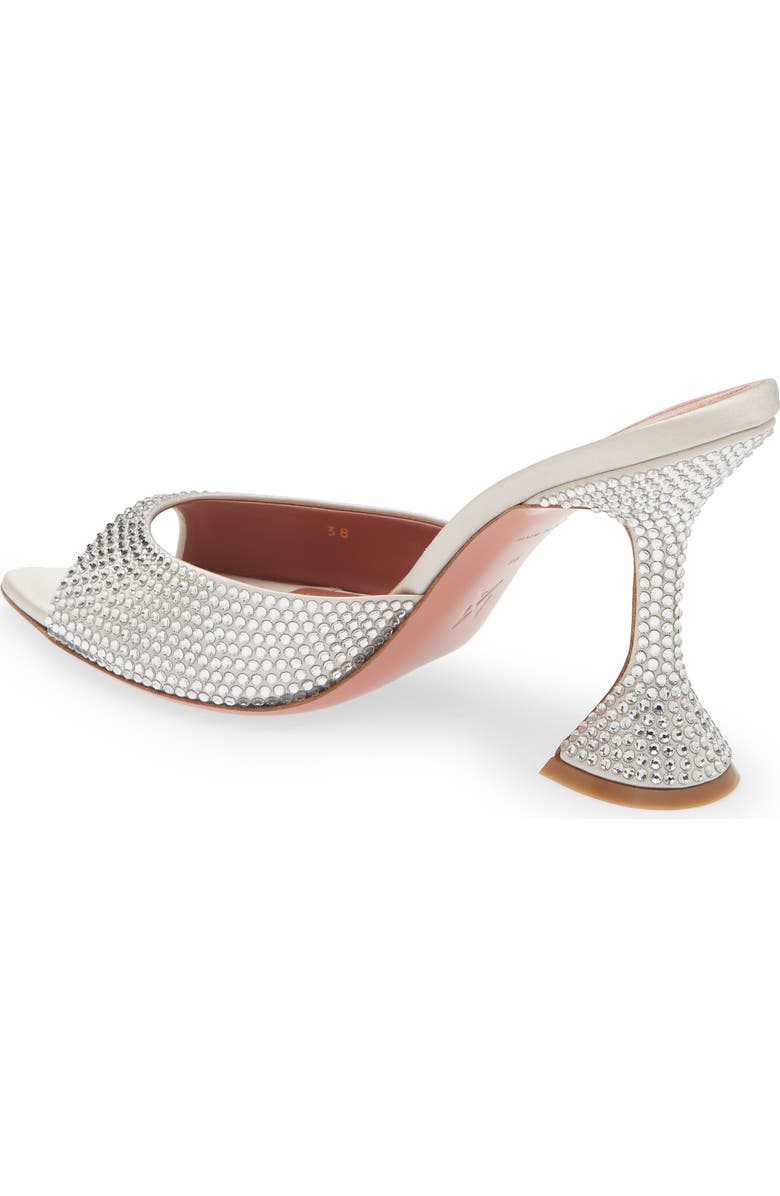 Amina Muaddi Caroline Crystal Embellished Pointed Toe Sandal, Alternate, color,