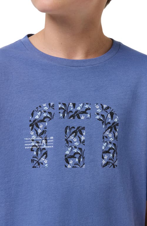 Travismathew Kids' No Looking Back Graphic T-shirt In Blue