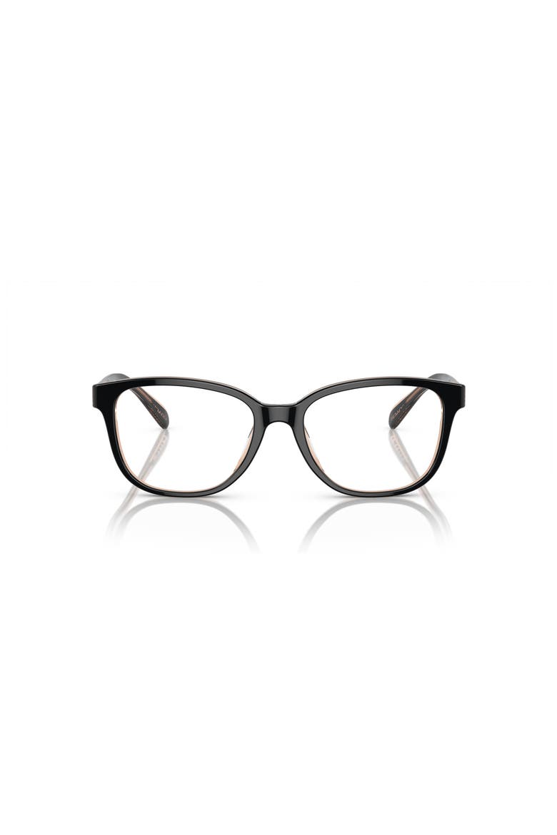 53mm Square optical glasses, Alternate, color, Black