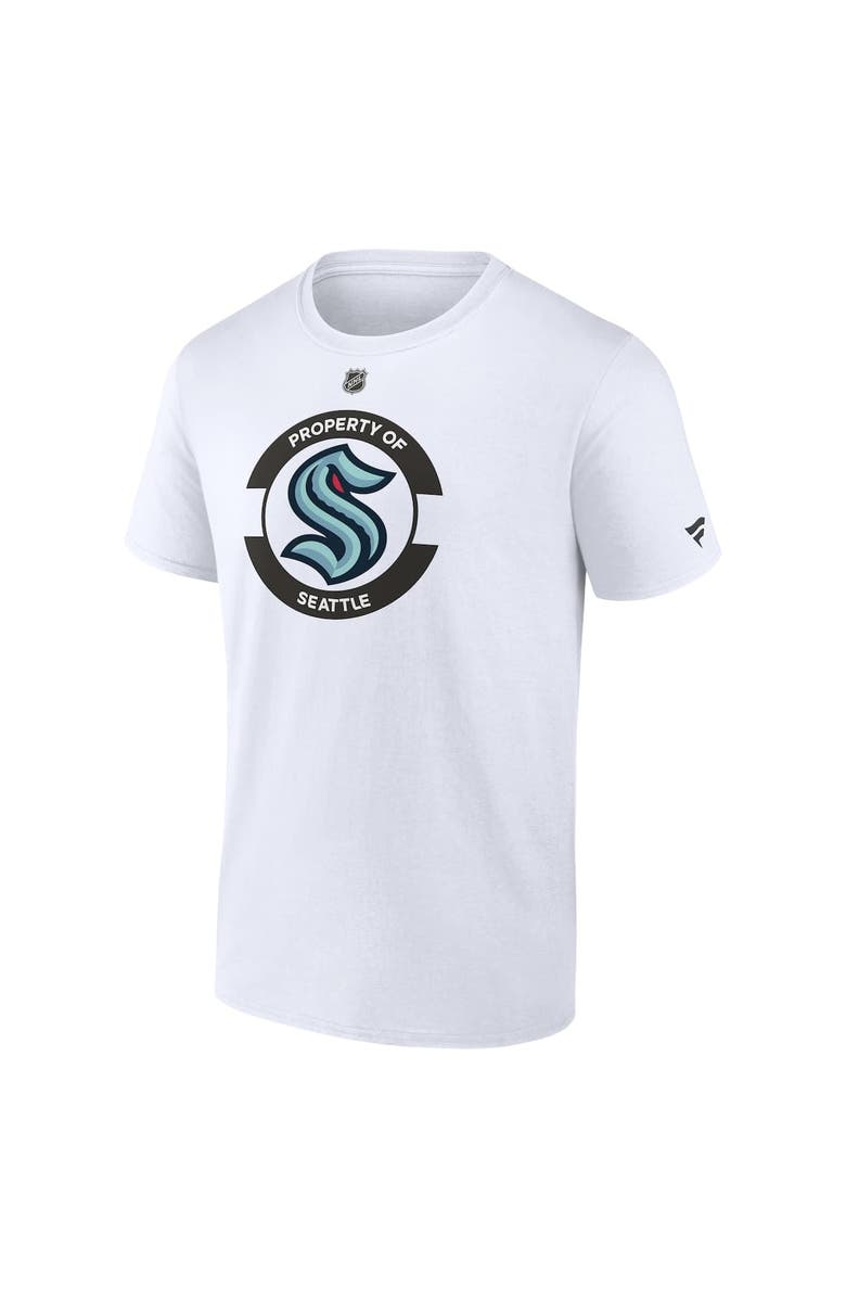 FANATICS Men's Fanatics White Seattle Kraken Authentic Pro Core Secondary T-Shirt, Alternate, color, 