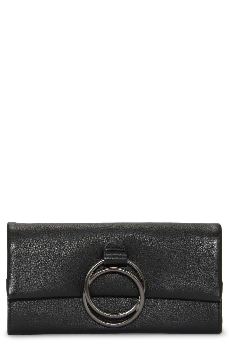 Vince Camuto Livy Leather Clutch Wallet, Main, color, 
