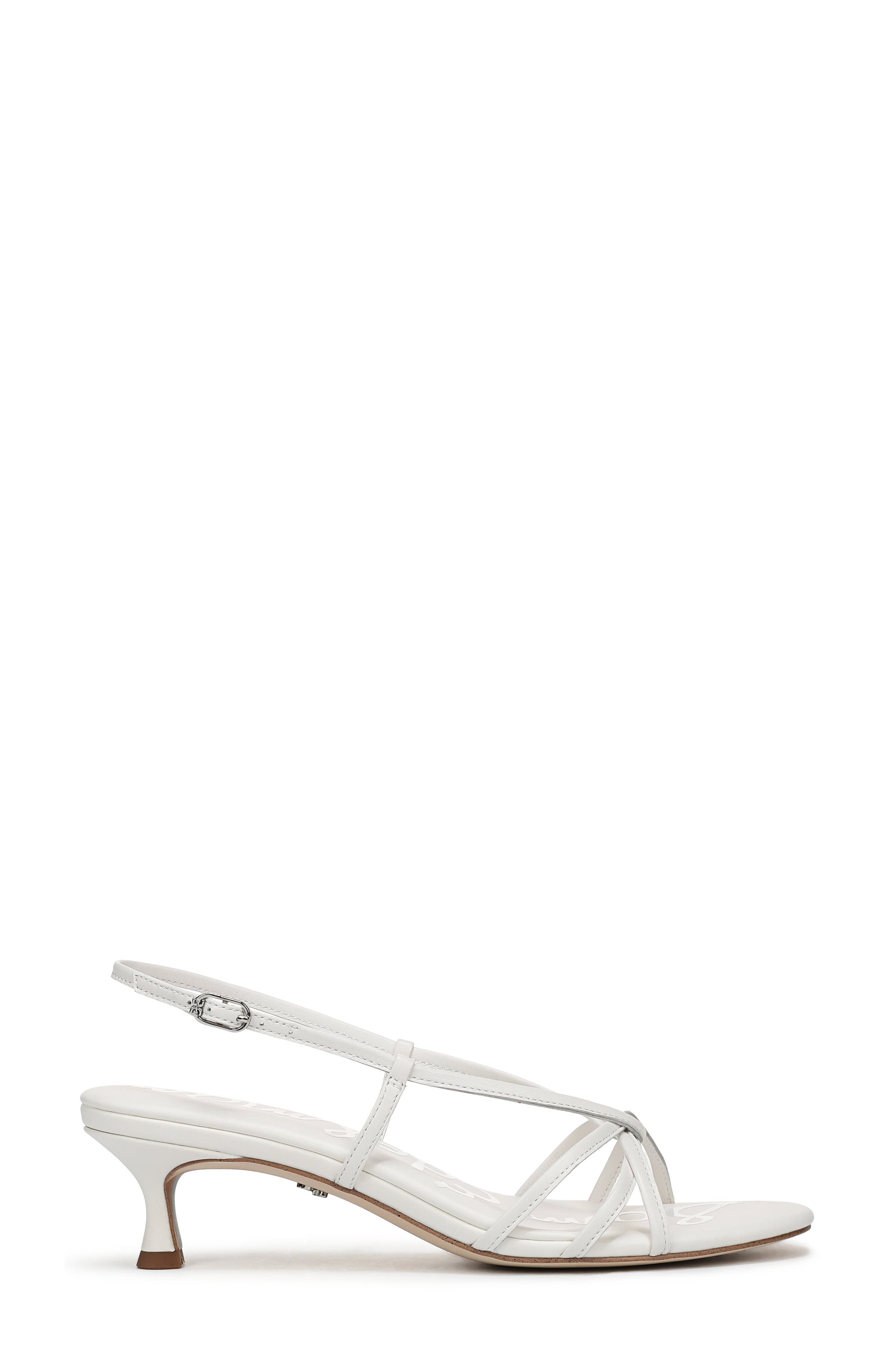 Cressa Slingback Kitten Heel Sandal, Alternate, color, BRIGHT WHITE