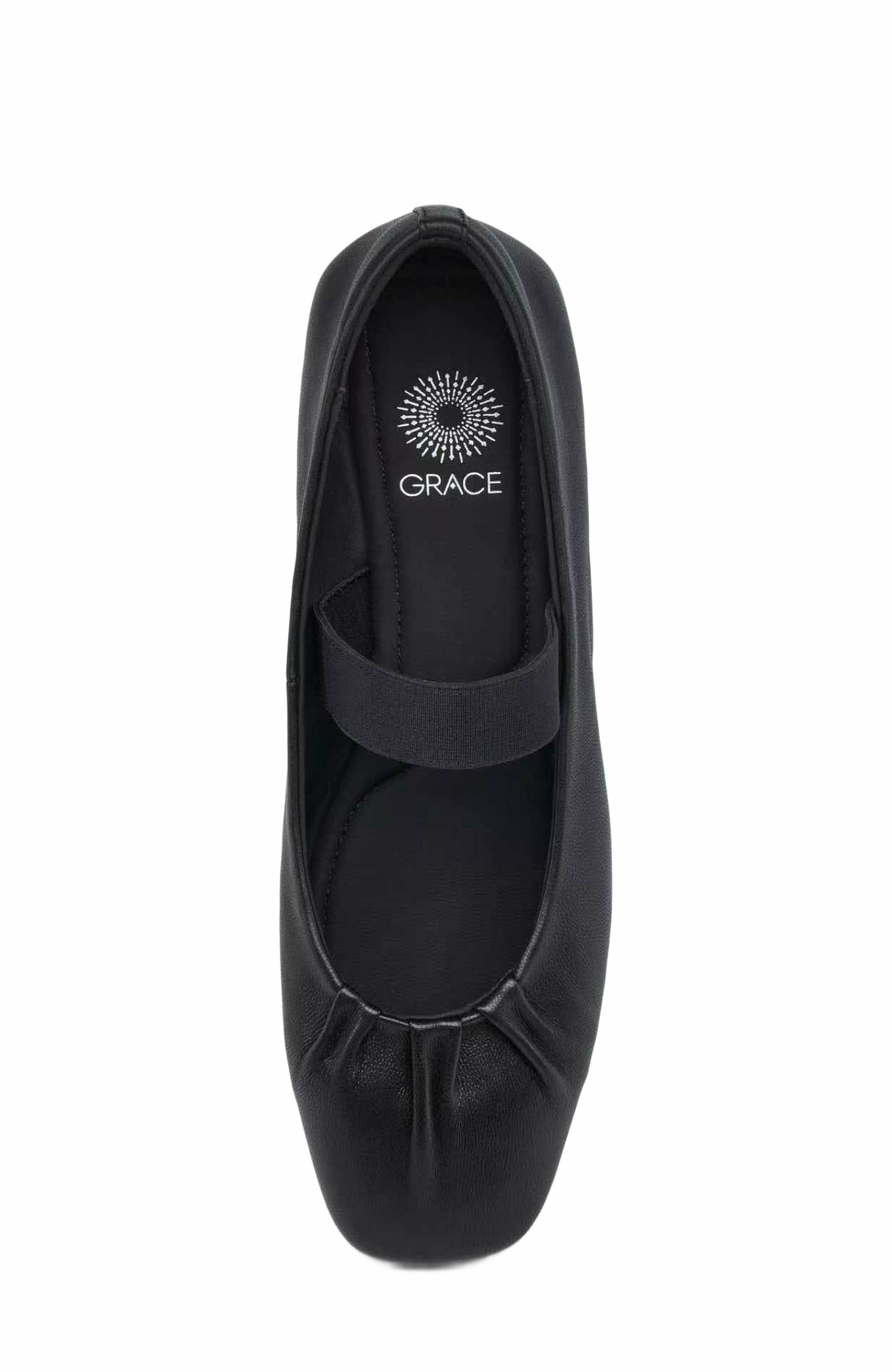 Grace Footwear Rimini Ballerina, Alternate, color, Black