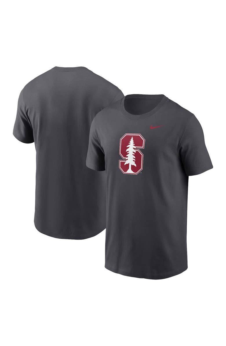 Nike Men's Nike Anthracite Stanford Cardinal Primetime Evergreen Logo T-Shirt, Main, color, 