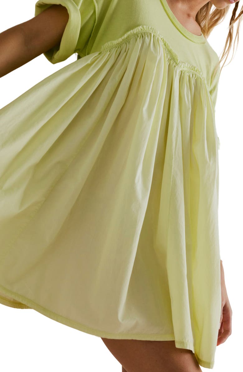 Free People Catalina Mixed Media Minidress, Alternate, color, Lighting Bolt