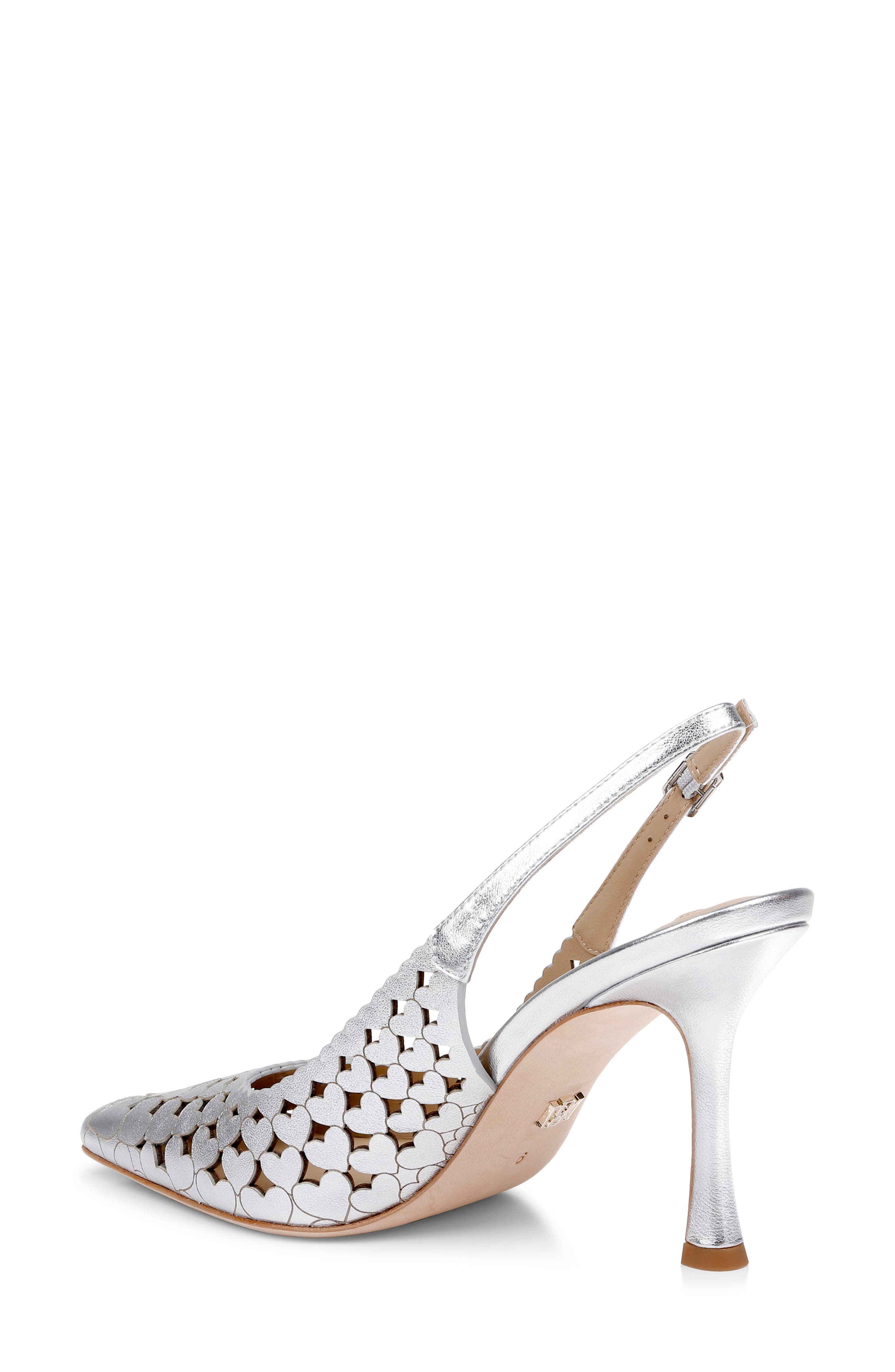 BADGLEY MISCHKA Onna Slingback Pump, Alternate, color, Silver Metallic