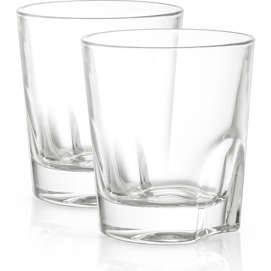 Joyjolt Carina Set Of 2 Whiskey Glasses In Transparent
