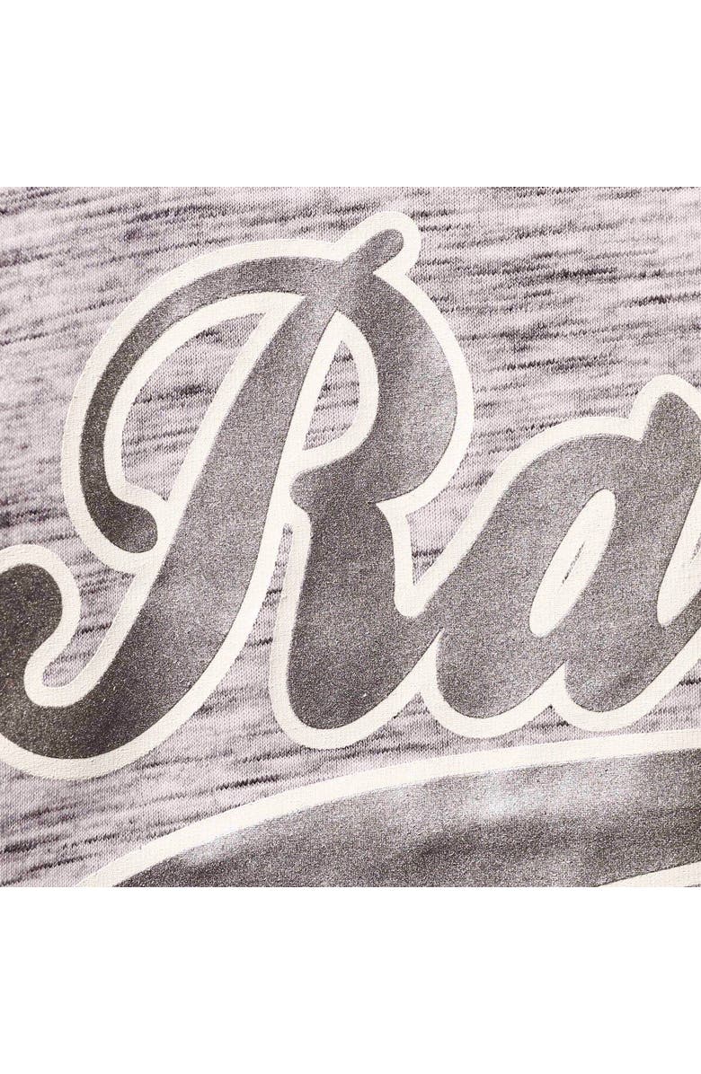 New Era Women's New Era Silver/Black Las Vegas Raiders Space Dye Racerback Scoop Neck Tank Top, Alternate, color, Silver