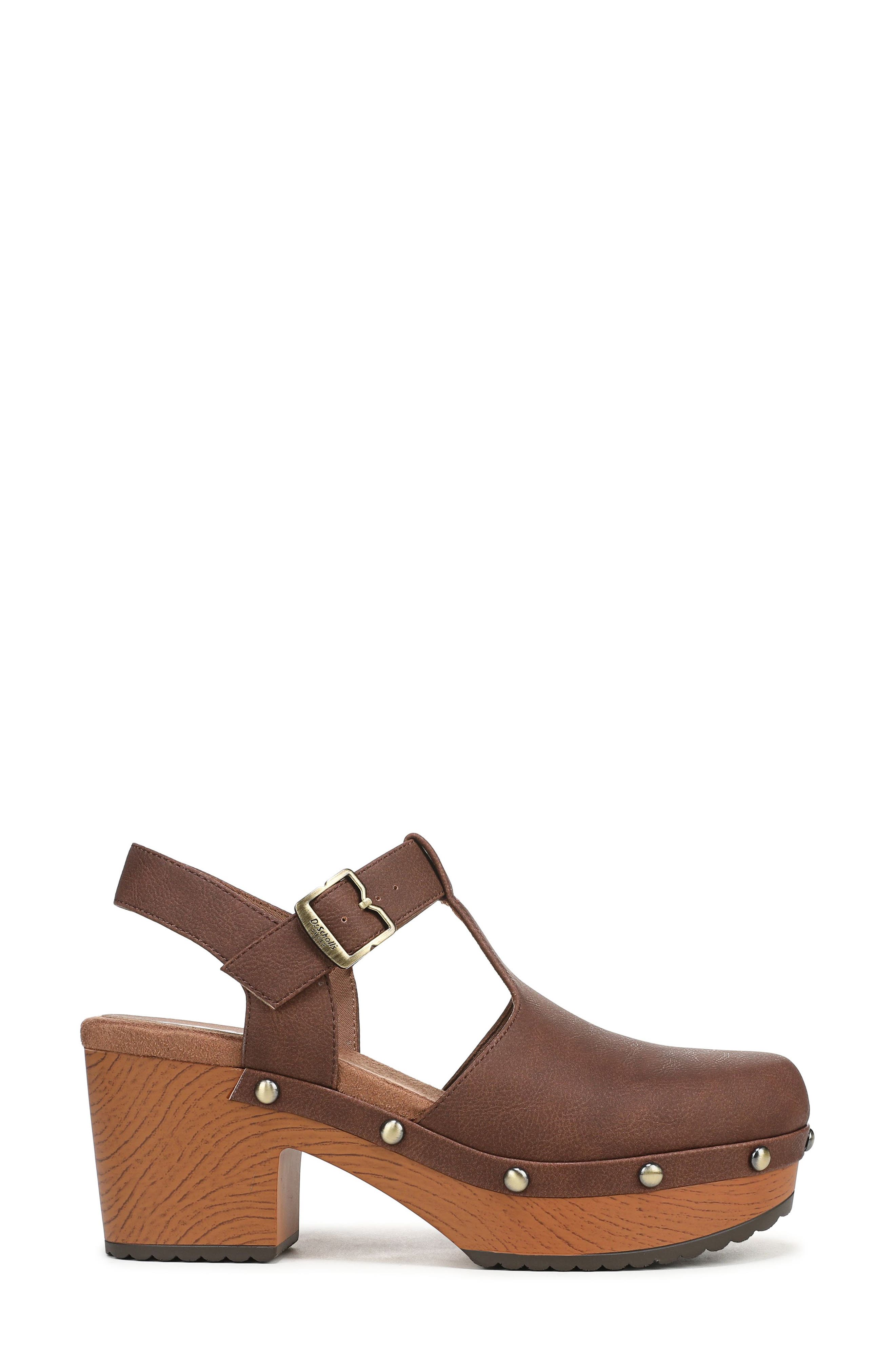 Classic Day Slingback Platform Clog, Alternate, color, WHISKEY BROWN