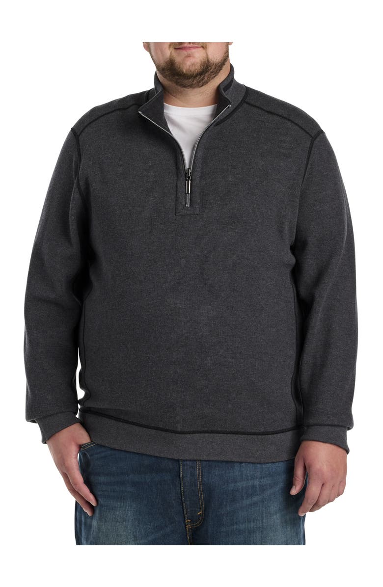 Tommy Bahama Big & Tall Flip Coast Reversible 1/2-Zip Pullover, Alternate, color,