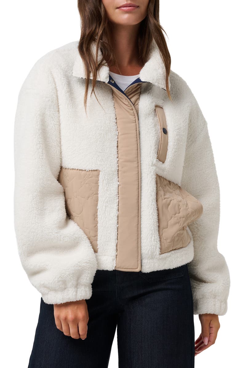 TravisMathew Artful Fleece Jacket, Main, color, Snow White