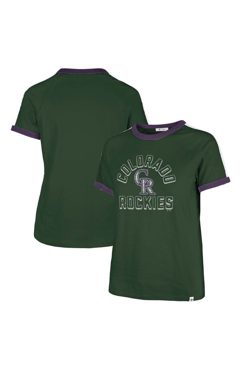 '47 Women's '47  Green Colorado Rockies City Connect Sweet Heat Peyton T-Shirt, Main, color, 