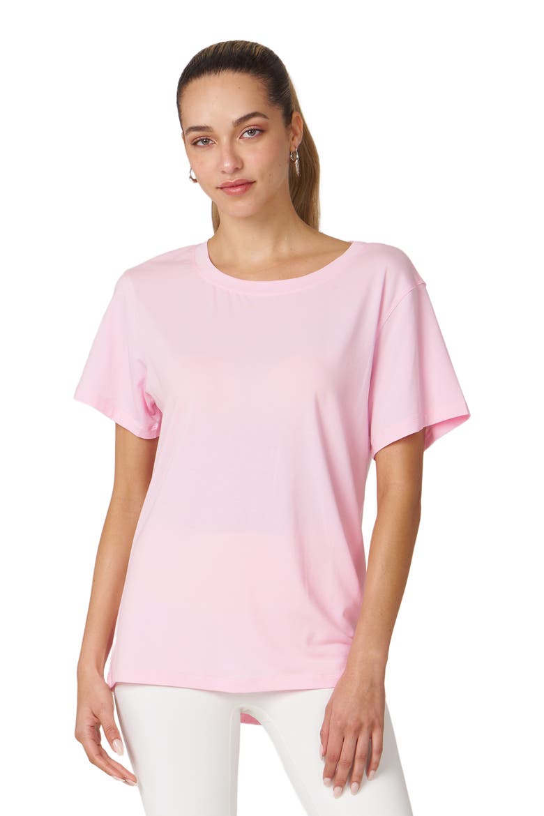 Rebody Essentials Oversized Short Sleeve Top, Alternate, color, Pink