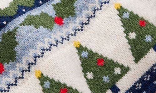 Boden Edie Fair Isle Sweater In Black