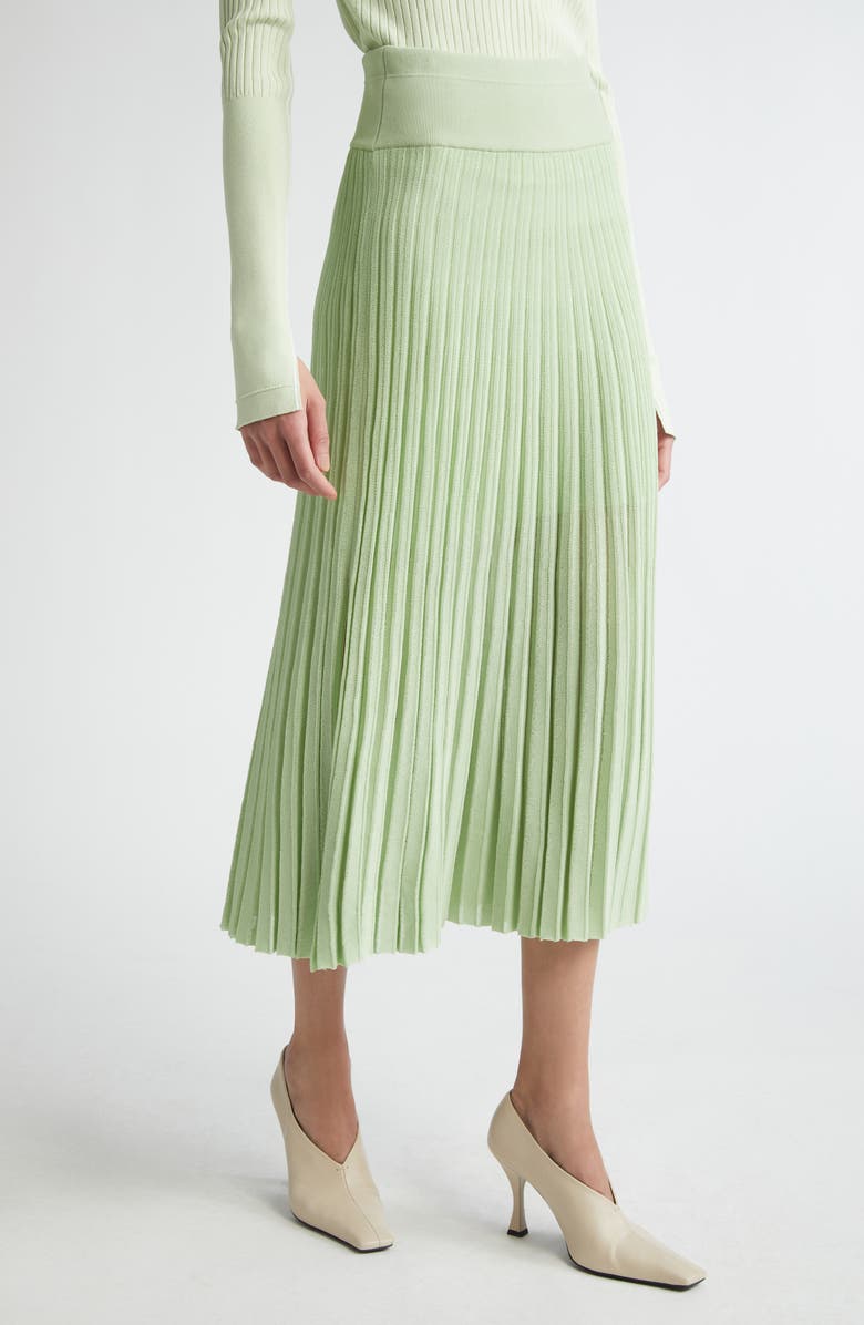 Maria McManus Sheer Pleated Midi Sweater Skirt, Alternate, color, 