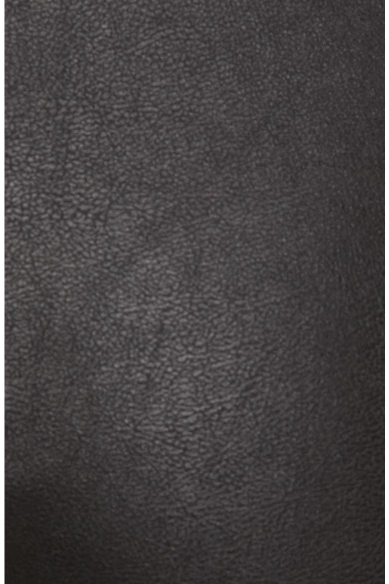 High Waist Faux Leather Leggings, Alternate, color, BLACK