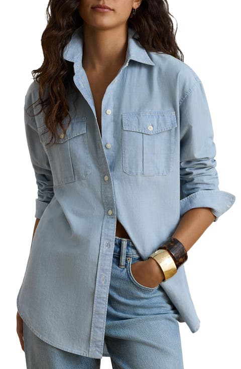 Durrell Cotton Button-Up Shirt