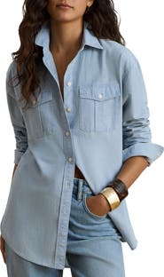 Lauren Ralph Lauren Durrell Cotton Button-Up Shirt