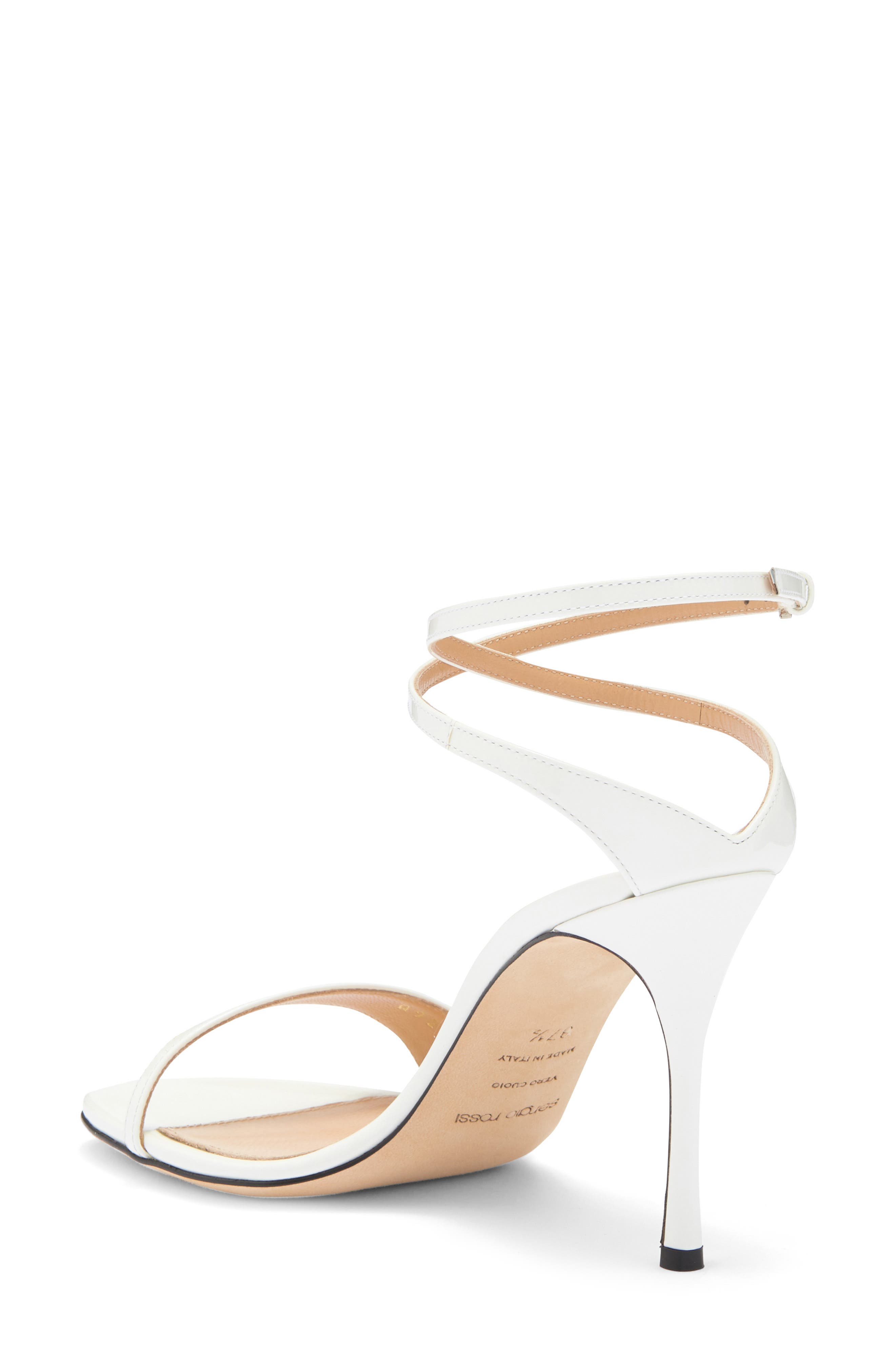 Sergio Rossi Ankle Strap Sandal, Alternate, color, 