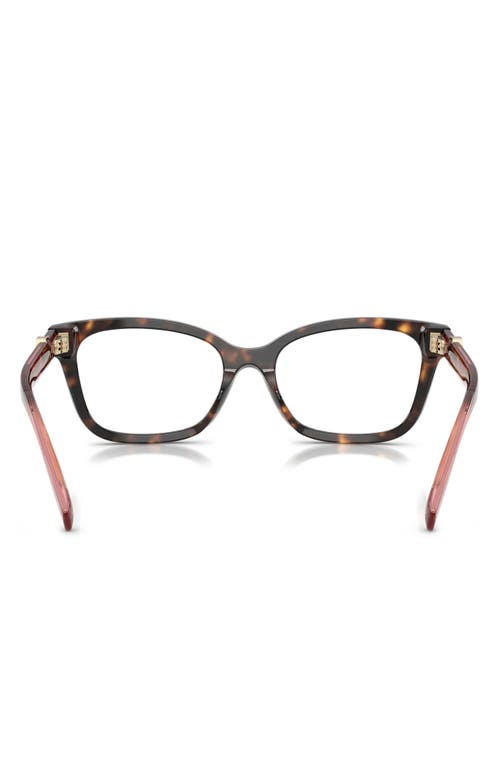 Tory Burch 53mm Phantos Optical Glasses In Havana