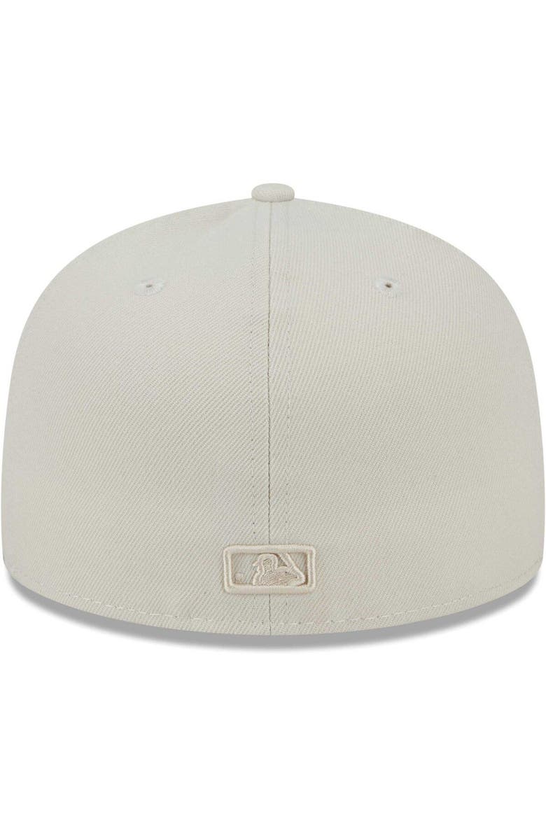 New Era Men's New Era Khaki Los Angeles Dodgers Tonal 59FIFTY Fitted Hat, Alternate, color, 