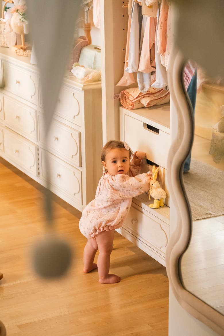 Gauze Romper, Alternate, color, Tulips