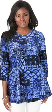 Jessica London Stretch Knit Swing Tunic