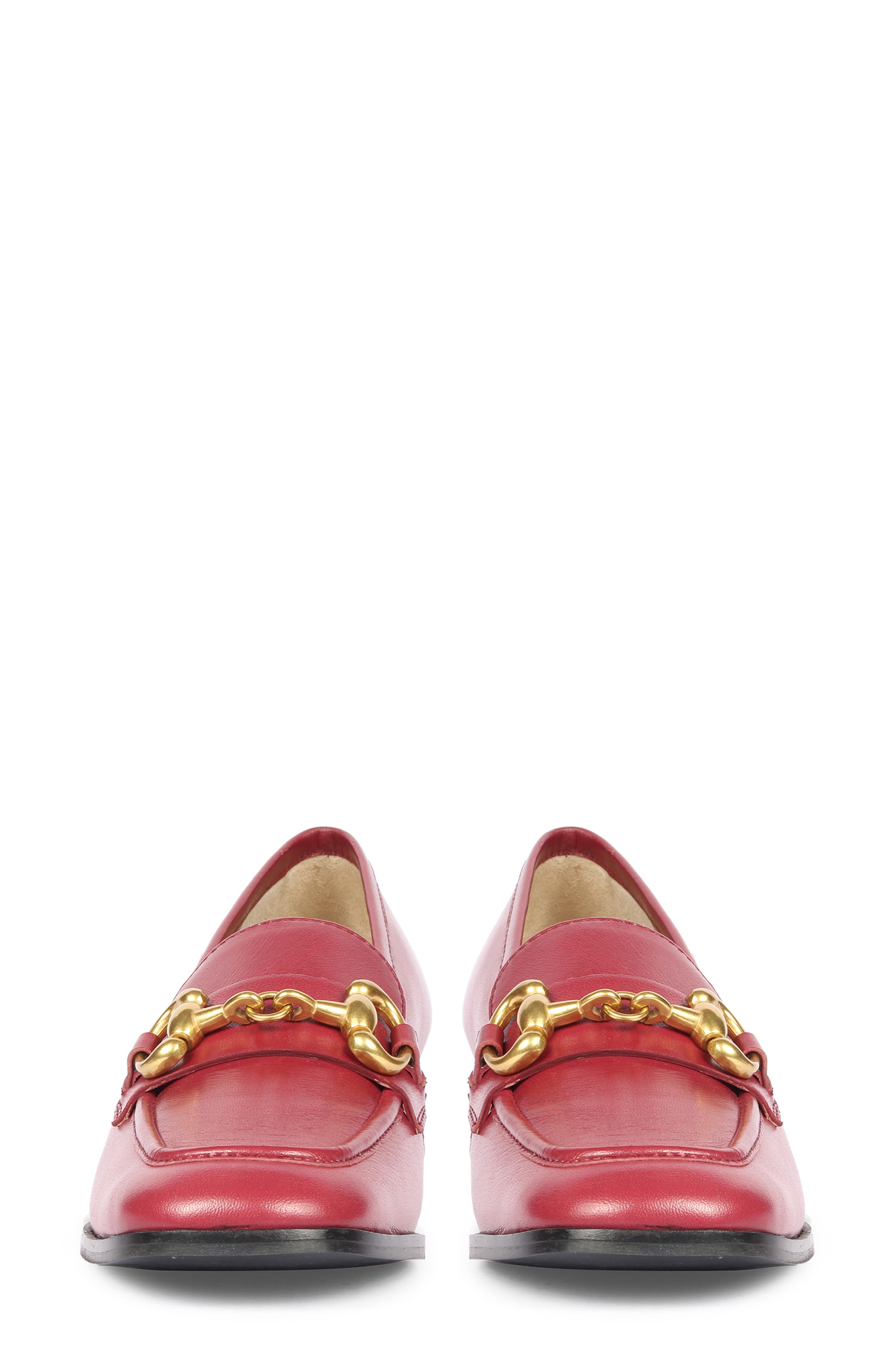 SAINT G Abelia Bit Loafer Pump, Alternate, color, Cherry
