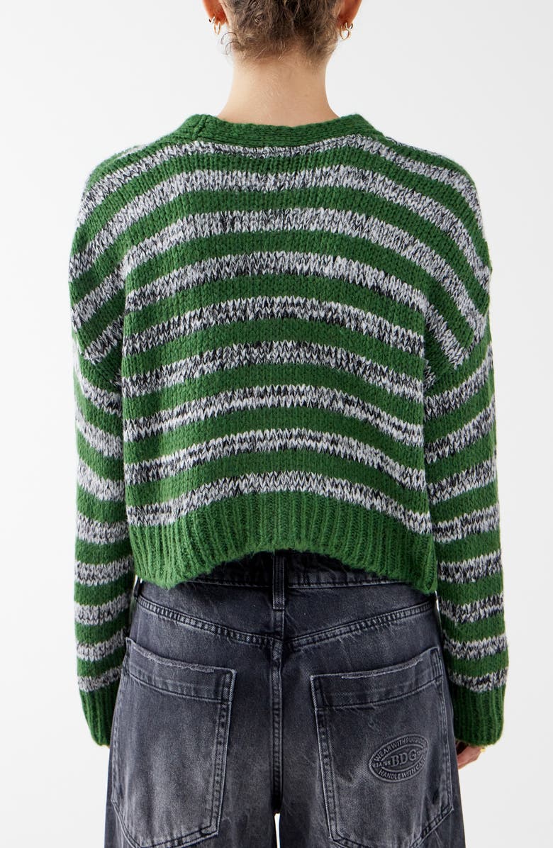 BDG Urban Outfitters Laguna Stripe Crop Cardigan, Alternate, color, 