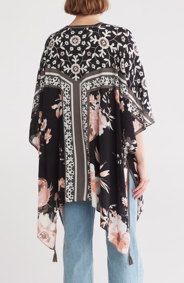 Vince Camuto Rambling Rose Topper, Alternate, color, Black Neutral