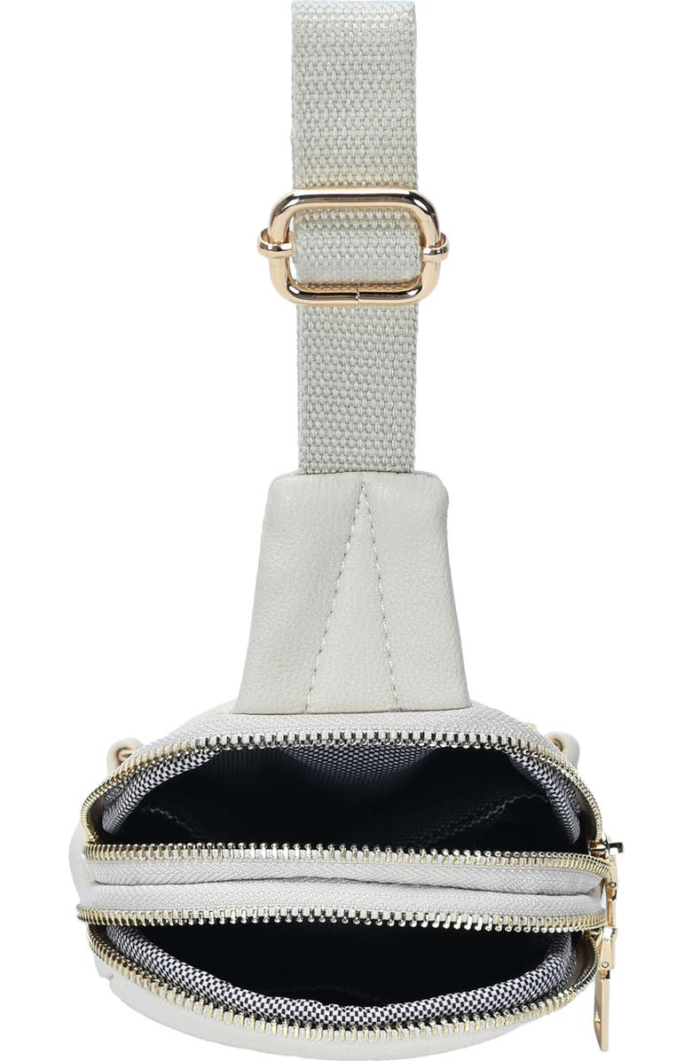 Madison West Clean Mini Sling Bag, Alternate, color, Bone