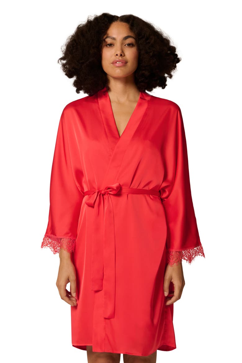 Satin Secrets Wrap, Alternate, color, FLAMINGO